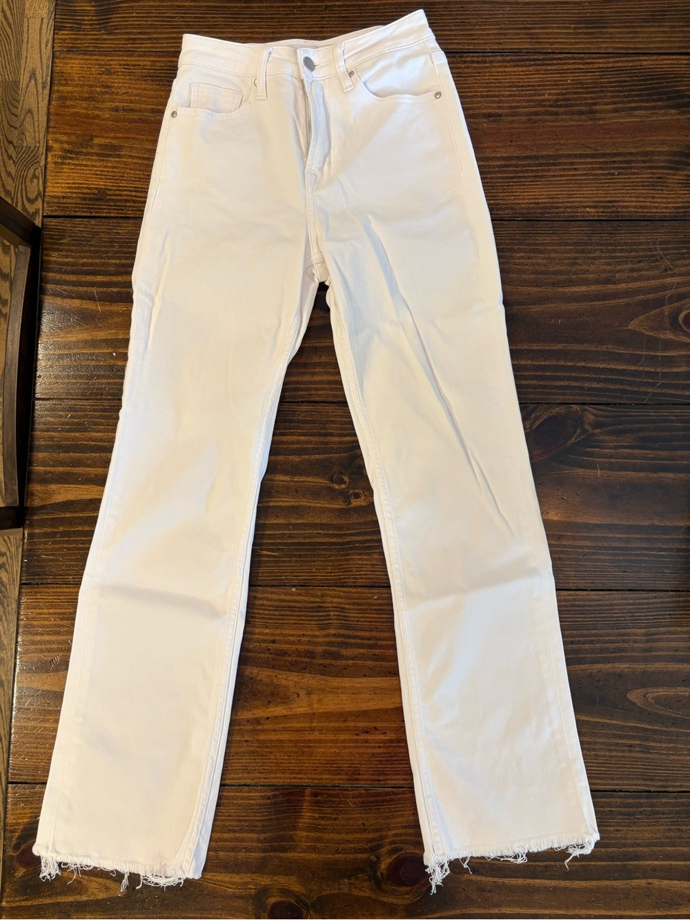 White Straight Leg Women's Jeans - Classic Clean Look